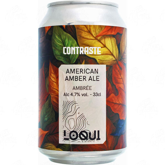 Bière Contraste American Amber Ale brassée par Loqui dans la Loire en France