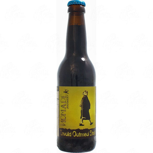 Bière Invalid Oatmeal Stout brassée par Nomade Brewery, France en 33cl