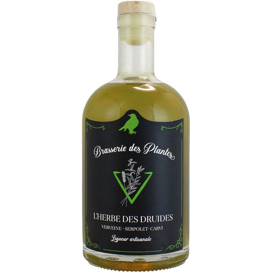 Liqueur de style verveine L'Herbe des Druides par Brasserie des Plantes, France en 50cl