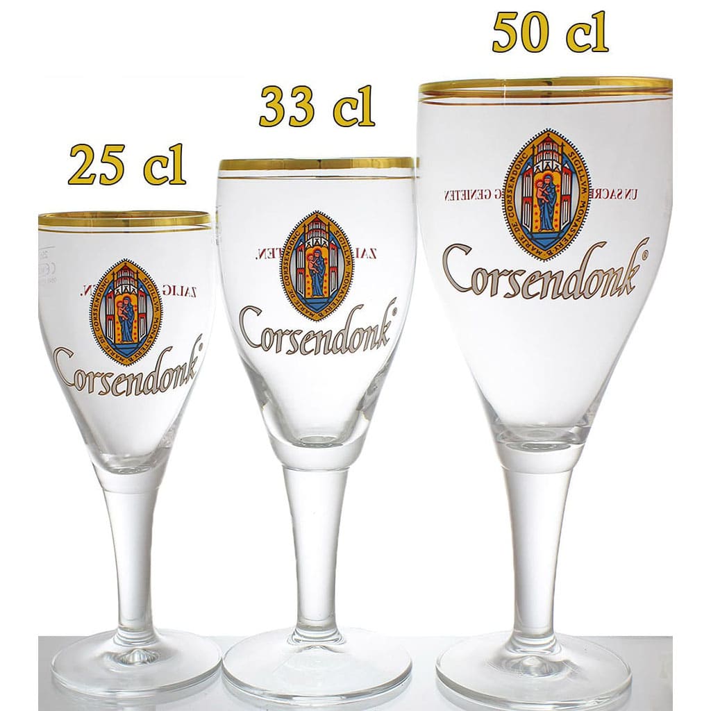 Calice à bière de la brasserie belge Corsendonk en 33cl