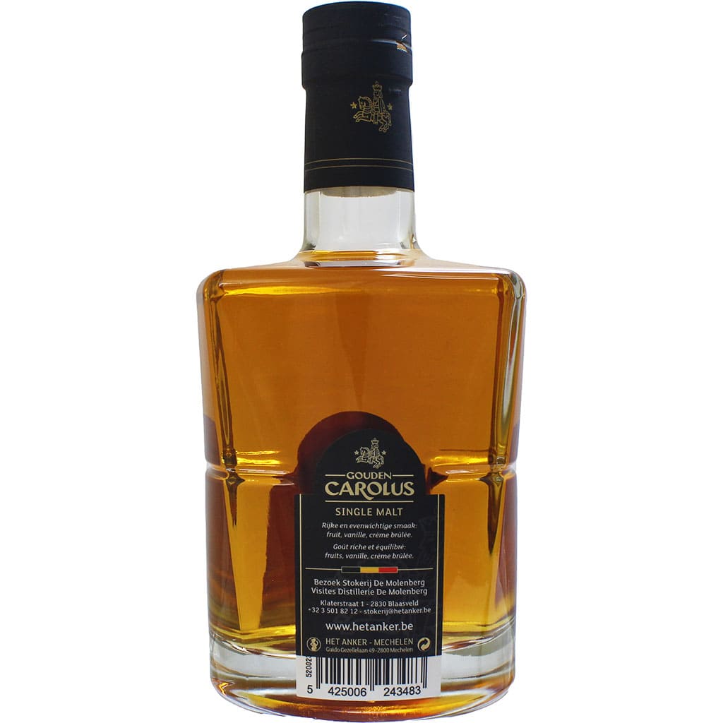 Whisky Gouden Carolus Single Malt distillée par Het Anker, Belgique en 70cl