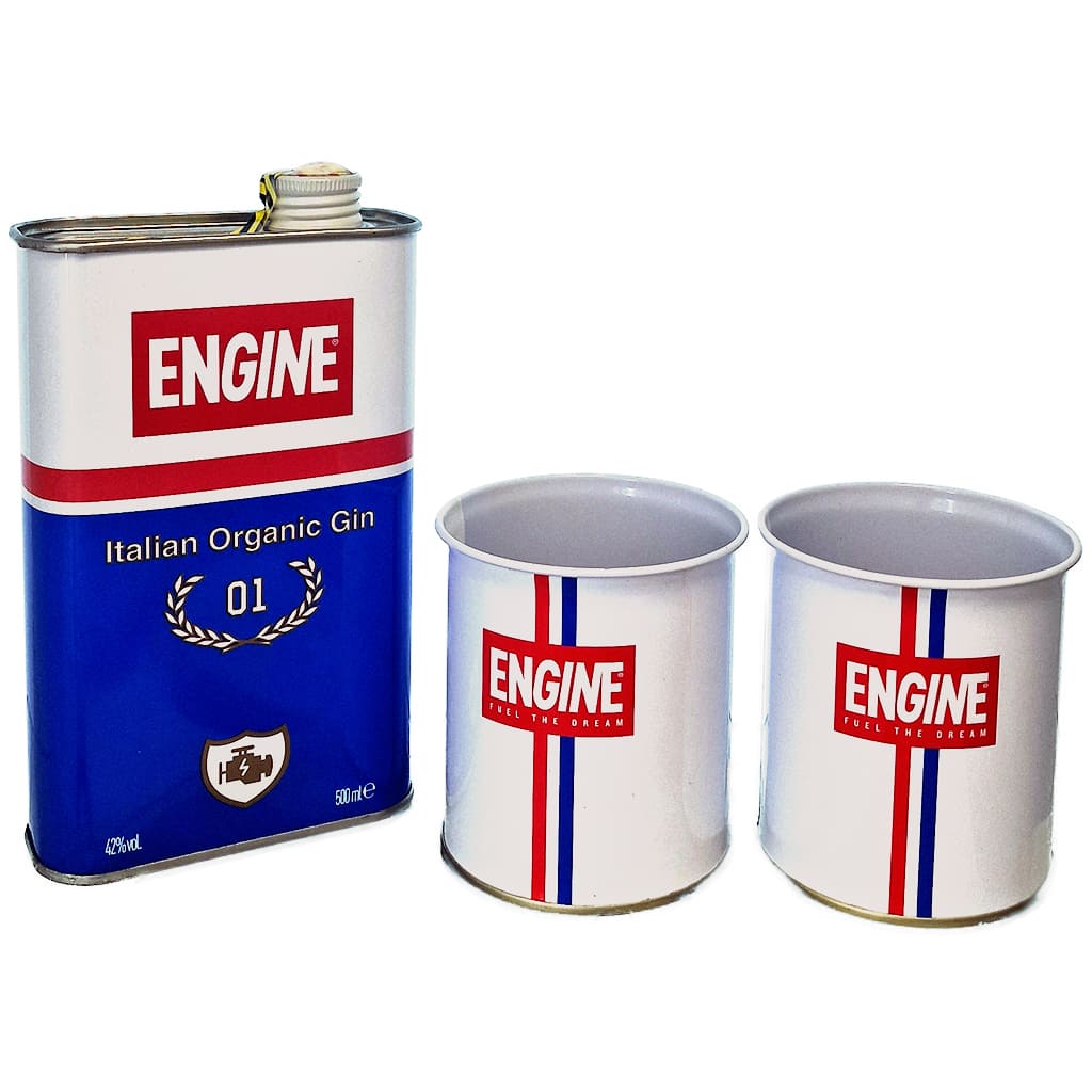 Coffret Gin Engine bio | 50 cl et 2 verres