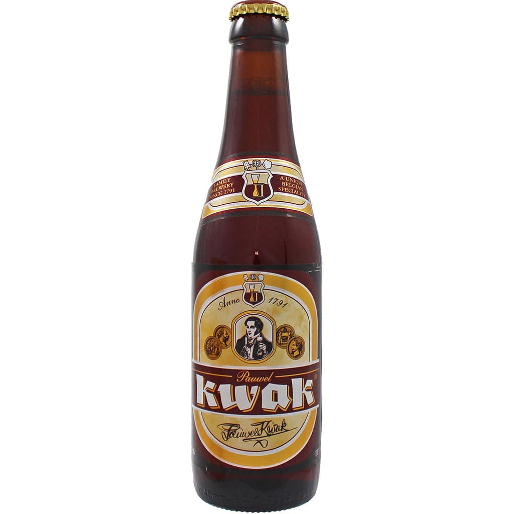 Bière belge Kwak brassée par la brasserie Bosteels - ancienne étiquette