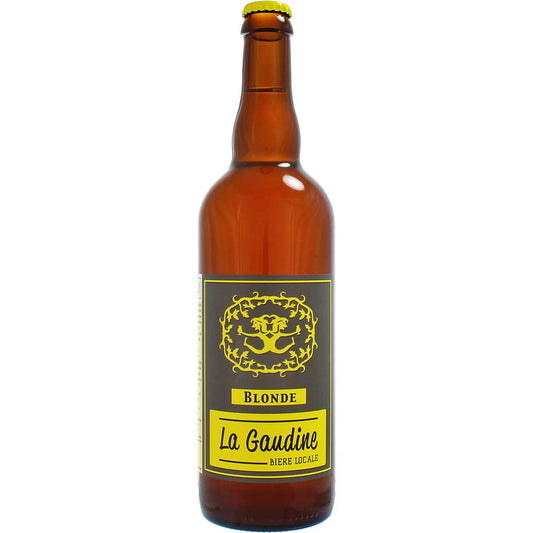 Bière La Gaudine Blonde brassée par la brasserie de la Semène à Saint Genest Malifaux