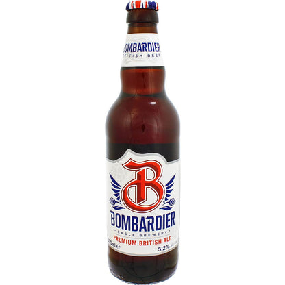 Bière anglaise Bombardier Premium Bitter brassée par Charles Wells Brewery