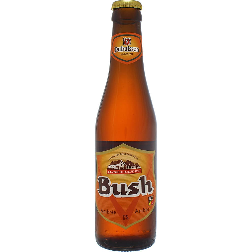 Bush Triple Ambrée - Bière belge brassée par Dubuisson - ancienne étiquette