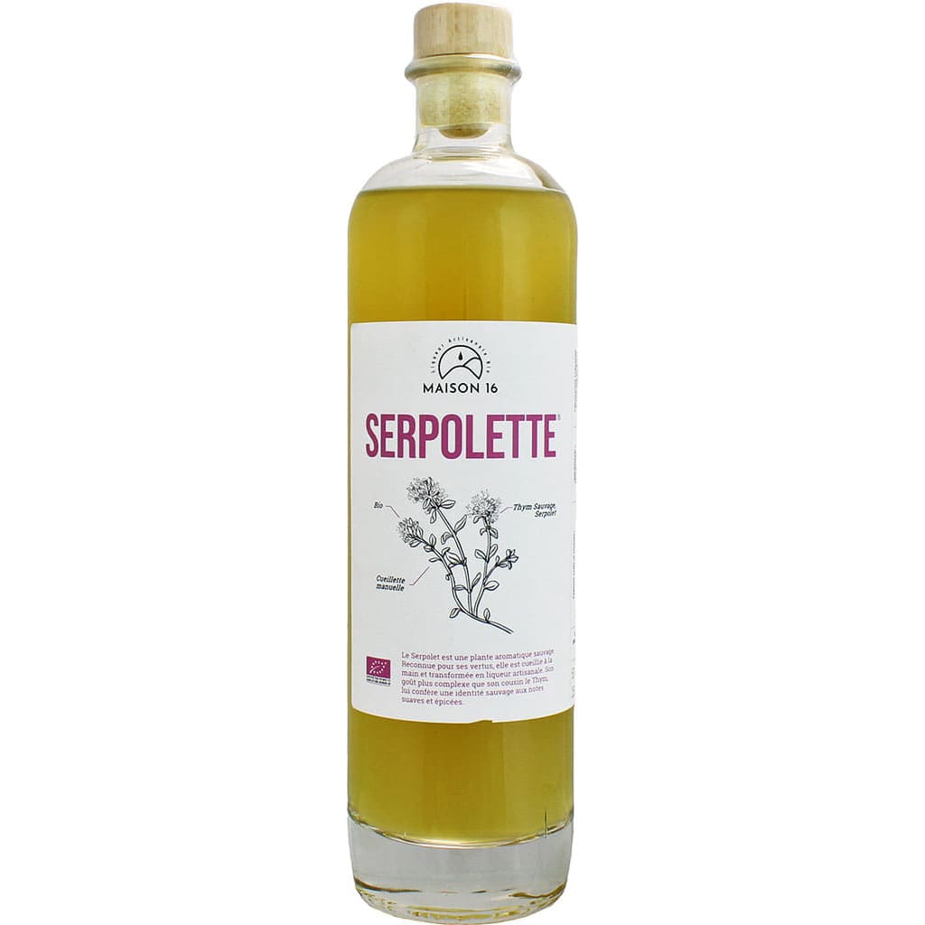 Liqueur française Serpolette par Maison 16