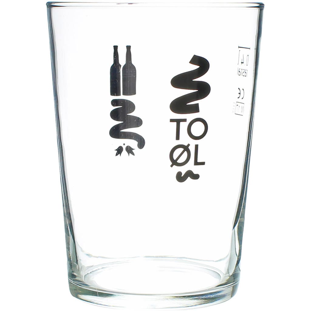 Verre droit 40 cl de la brasserie To Ol (Danemark)